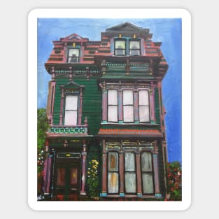 San Francisco, Colourful House Sticker